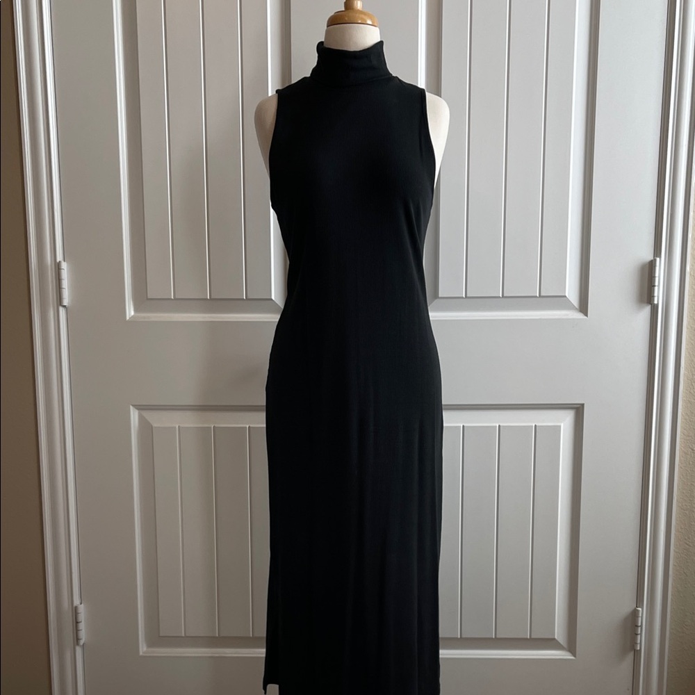 Halogen Black Sleeveless Maxi Dress
